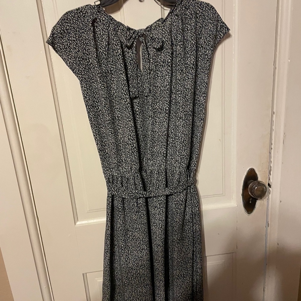 Lauren Conrad black floral dress